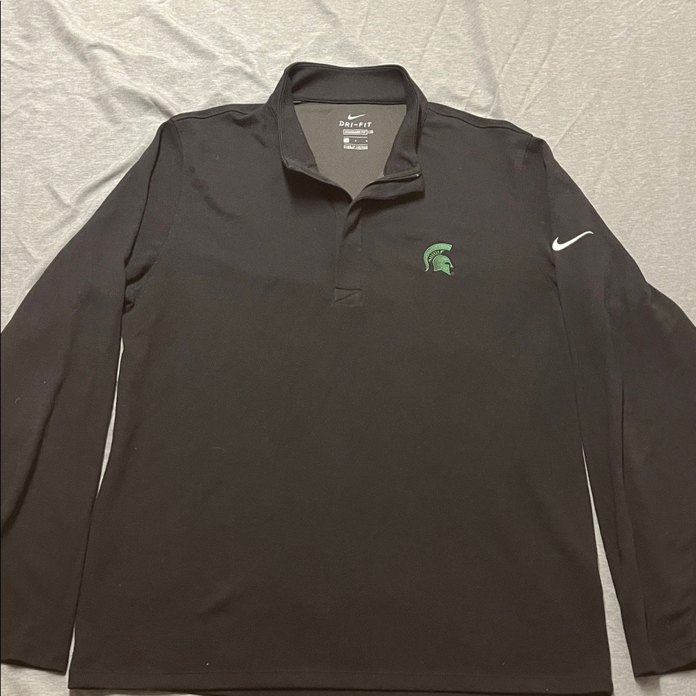 Nike Black Michigan State Spartans Long Sleeve Men's quarter zip